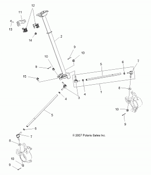 STEERING, STEERING POST ASM. - A14GH85AD (49ATVSTEERING09Q60)