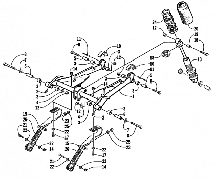 REAR SUSPENSION FRONT ARM ASSEMBLY