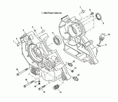 CRANKCASE - A03CD32AA/AB/AC/FB (4999201699920169C12)