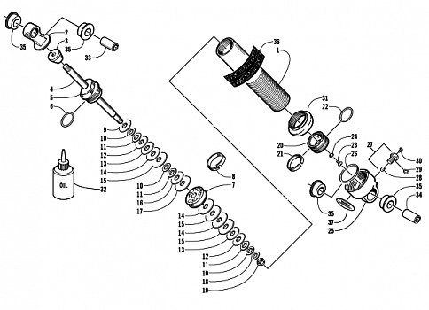 FRONT SUSPENSION SHOCK ABSORBER