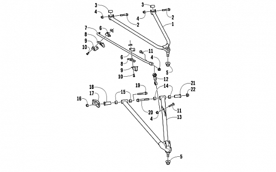 A-ARM AND SWAY BAR ASSEMBLY