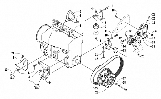 ENGINE AND RELATED PARTS