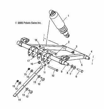 TORQUE ARM, FRONT - S06NJ5BSA (4997279727B09)