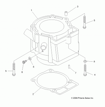 ENGINE, CYLINDER - A10GJ45AA (49ATVCYLINDER07OUT525)