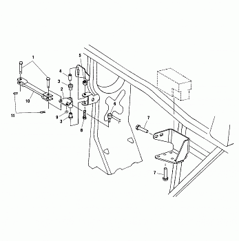 FRAME MOUNTING - A01CH50AA (4964466446B012)