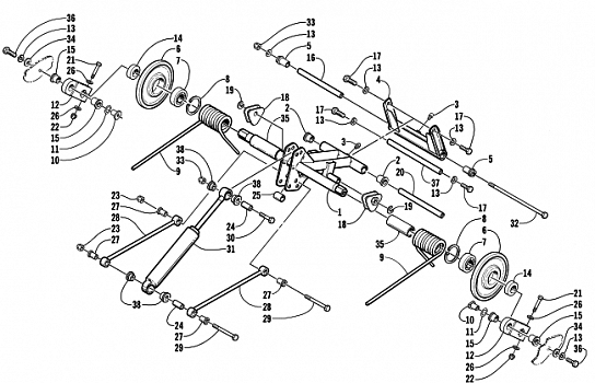 REAR SUSPENSION REAR ARM ASSEMBLY