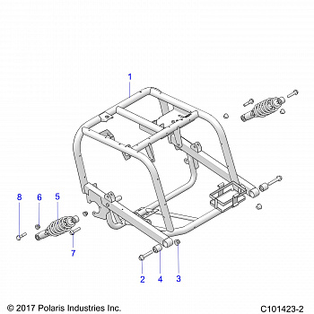 SUSPENSION, REAR SWING ARM - A18HZA15B4 (101423-2)