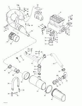 Engine Support And Muffler