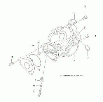 ENGINE, THROTTLE BODY - R09HH50AG/AR (49ATVTHROTTLEBODY500EFI)