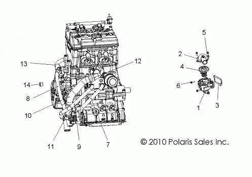 ENGINE, COOLING, THERMOSTAT and BYPASS - R11JH87AA/AD (49RGRTHERMO11RZR875)
