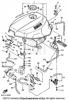 FUEL TANK CALIFORNIA MODEL ONLY