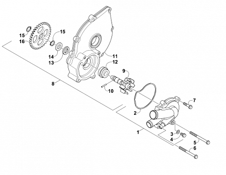 WATER PUMP ASSEMBLY