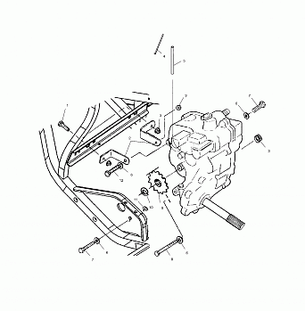 GEARCASE MOUNTING - A03CL50AA (4975687568C08)