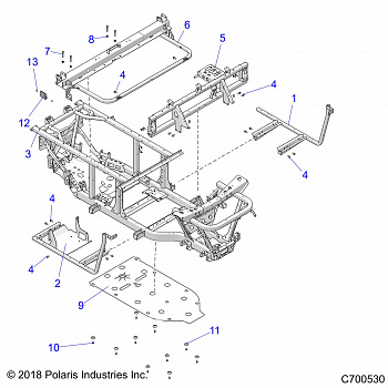 CHASSIS, FRAME - R20CCA57A1/A7/B1/B7 (700530)
