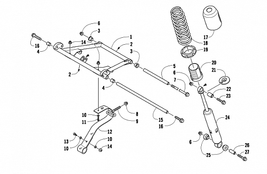 REAR SUSPENSION FRONT ARM ASSEMBLY