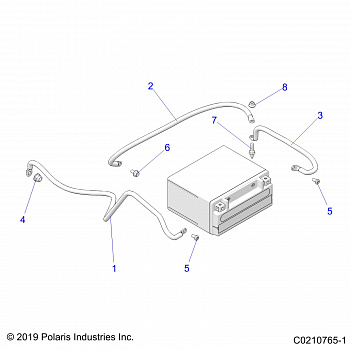 ELECTRICAL, BATTERY CABLES - A20SVE95KR (C0210765-1)