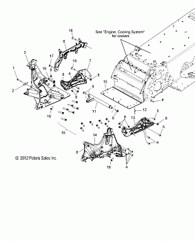 CHASSIS, BULKHEAD ASM. - S14BR8GSA/GSL (49SNOWCHASSISFRT13600RUSH)