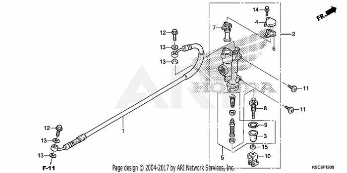 REAR BRAKE MASTER CYLINDER