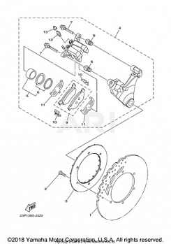 REAR BRAKE CALIPER