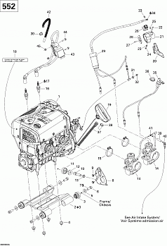 Engine And Engine Support MX Z 550X