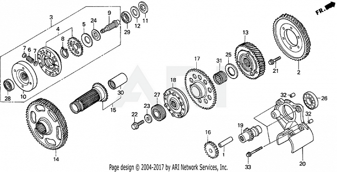 PRIMARY DRIVE GEAR