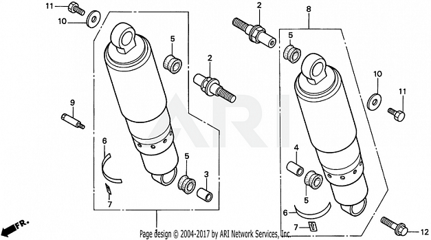 REAR SHOCK ABSORBER