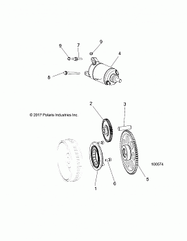 ENGINE, STARTER DRIVE - A18DAA50B7