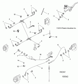 BRAKES, BRAKE LINES - A18SVS95FR