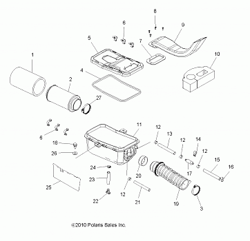 ENGINE, AIR INTAKE SYSTEM - A11MB46FZ (49ATVAIRBOX11SP400)