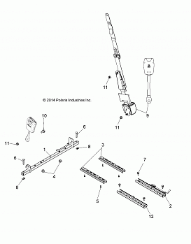 BODY, SEAT MOUNTING AND BELT - A16DAH57A1 (49ATVSEATMTG15ACE)