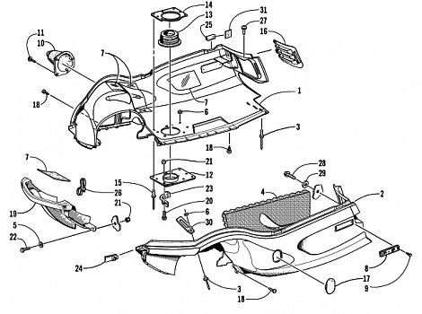 BELLY PAN AND FRONT BUMPER ASSEMBLY