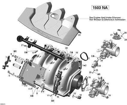 Air Intake Manifold And Throttle Body V1 Sea-Doo