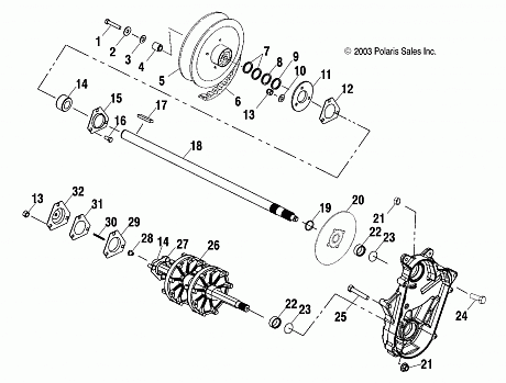 DRIVE TRAIN - S04ND4BS/BSA (4988678867B13)