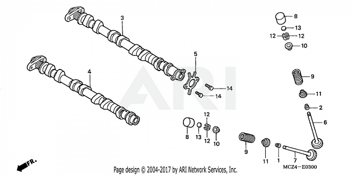 CAMSHAFT + VALVE