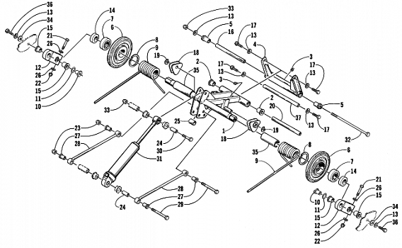 REAR SUSPENSION REAR ARM ASSEMBLY