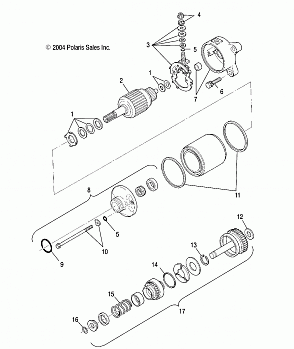 STARTING MOTOR - A03CD32AA/AB/AC/FB (4994839483D01)