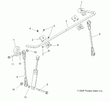 STABILIZER BAR, FRONT - R08VH76AD/AG (49RGRSTABILIZERFRT08VISTA)