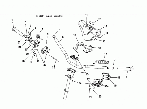 HANDLEBAR - S06NP5BSA/NE5BSB (4997239723B03)