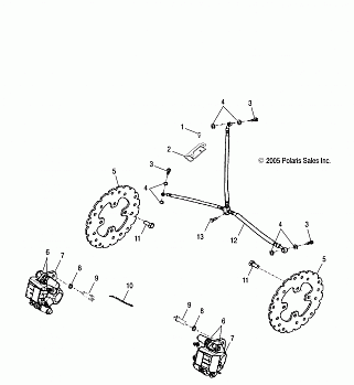 BRAKE, FRONT - A06PB20VA/VB (4999202869920286B12)