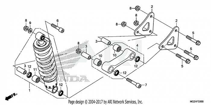 REAR SHOCK ABSORBER