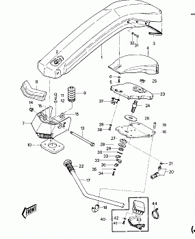 HANDLE POLE/SWITCHES (JS550-A1/A2)