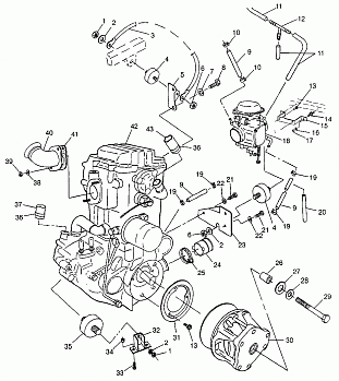 ENGINE MOUNTING - W97AE42A (4940754075A011)