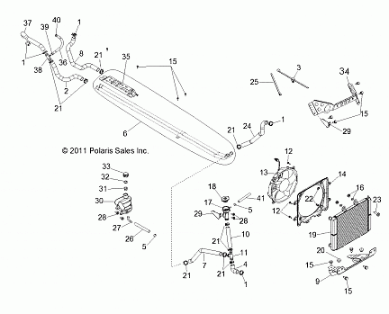 ENGINE, COOLING SYSTEM - R13XE76AD/EAI (49RGRCOOL12RZR4)