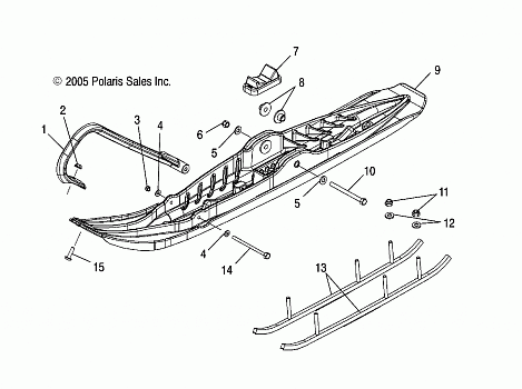 SKI ASSEMBLY (M-10) - S06PT7HS (4997539753B03)