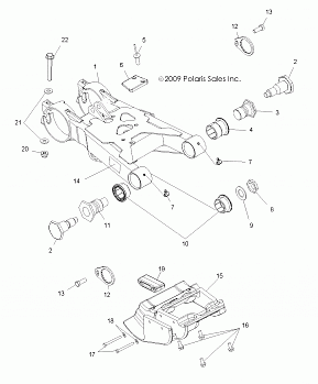 SUSPENSION, SWING ARM - A10NG50AA (49ATVSWINGARM10TBLZR)