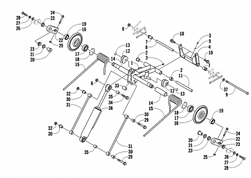 REAR SUSPENSION REAR ARM ASSEMBLY