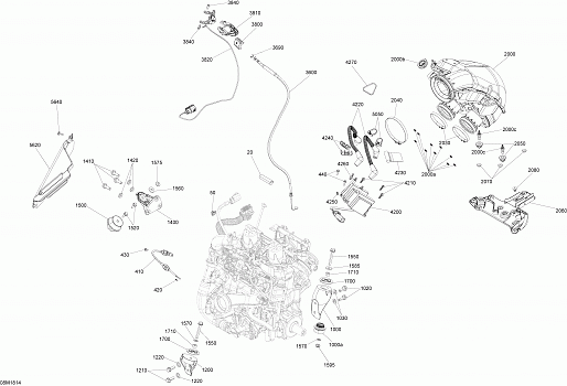 Engine MXZ - 600R ETEC - Package X