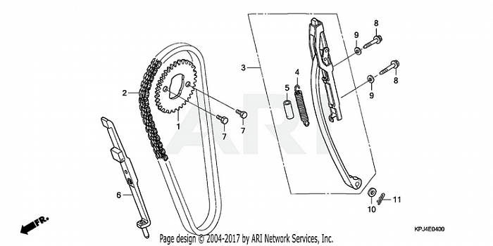 CAM CHAIN + TENSIONER