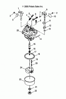 ENGINE, CARBURETOR - S08WB1AS/AE/ASA/AEA (4997579757B08)