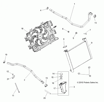 ENGINE, COOLING SYSTEM - A11DX85FF (49ATVCOOL11SPTRG850)